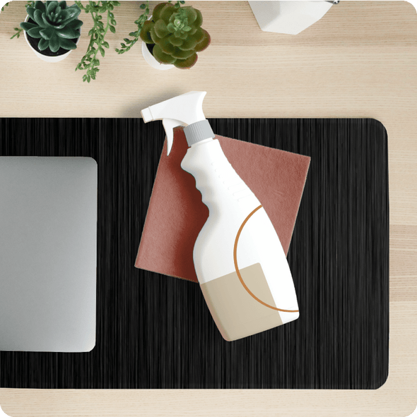 Abstract Black Desk Pad - The Modern Stationery