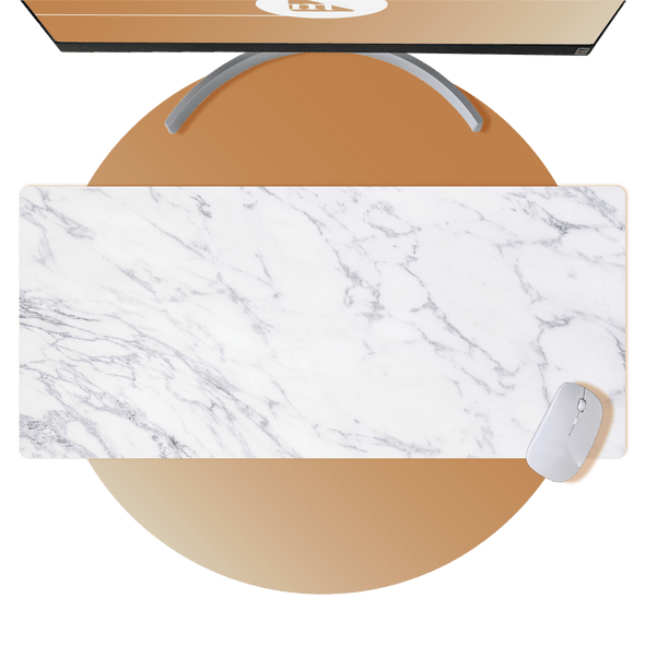 White Marble Grain Desk Pad - The Modern Stationery