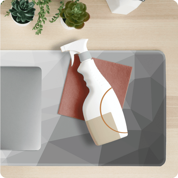 Gray Polygon Desk Pad - The Modern Stationery