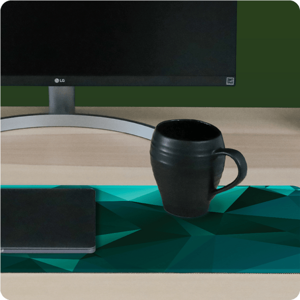Green Polygon Desk Pad - The Modern Stationery