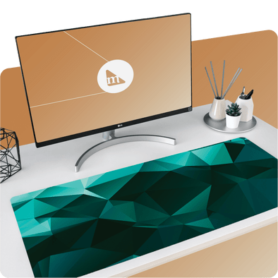 Green Polygon Desk Pad - The Modern Stationery