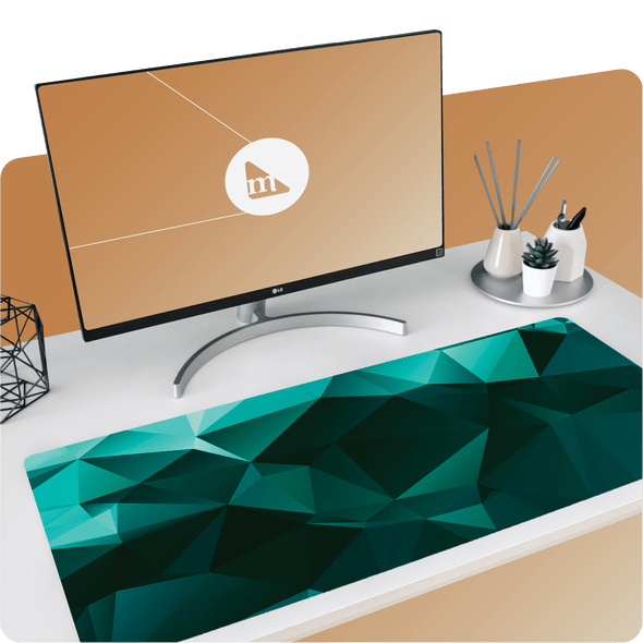 Green Polygon Desk Pad - The Modern Stationery