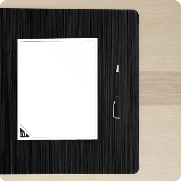 Abstract Black Desk Pad - The Modern Stationery