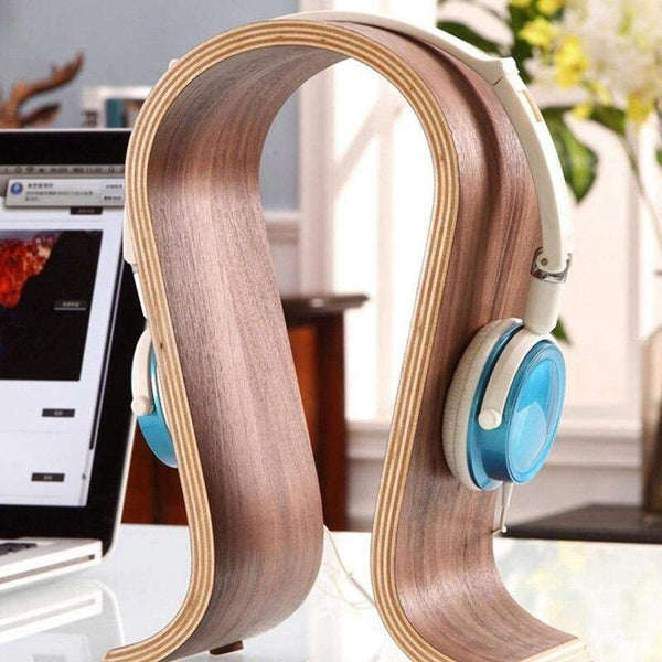 Wooden Headphone Stand